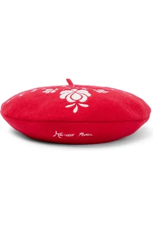 Kenzo Embroidered wool-blend beret