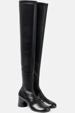 Khaite Admiral leather over-the-knee boots