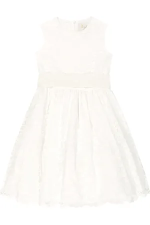 Il gufo Cotton-blend lace dress