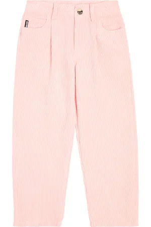 Moschino Embroidered corduroy straight pants