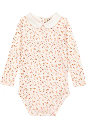 Caramel Baby Limpet floral cotton bodysuit