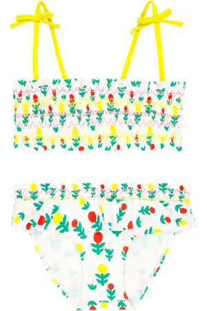 Stella McCartney Floral ruffle-trimmed bikini