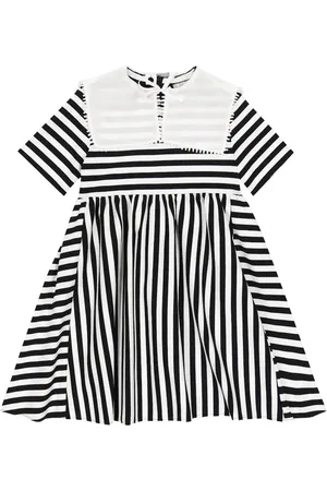 Il gufo Striped dress