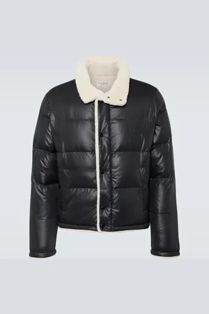Saint Laurent Faux shearling-lined down jacket