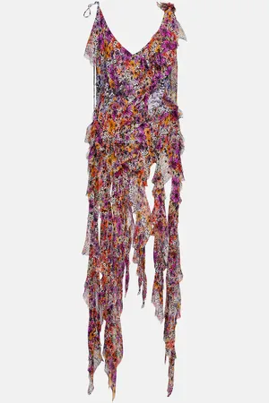 DRIES VAN NOTEN Printed silk crÃªpe top