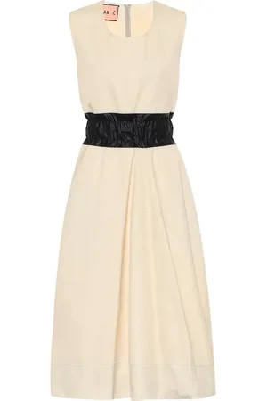 Plan C Cotton-blend midi dress