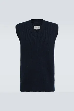 Maison Margiela Donegal wool and cashmere tabard vest