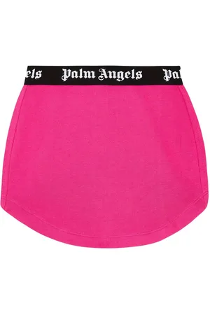 Palm Angels Logo cotton jersey skirt