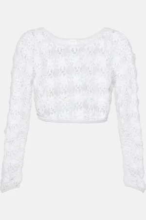 ANNA KOSTUROVA Bella crochet cotton crop top