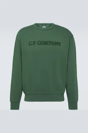 C.P. Company Logo cotton fleece sweatshirt