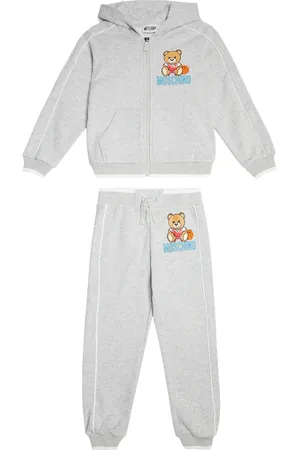 Moschino Printed cotton jersey tracksuit