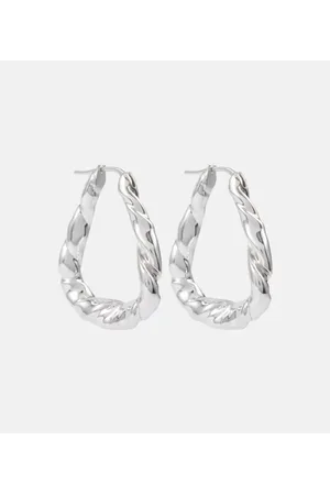 Loewe Twisted sterling hoop earrings
