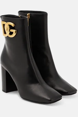 Dolce & Gabbana Jackie embellished leather ankle boots