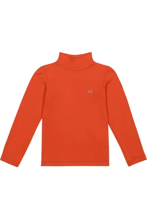 MONNALISA Embellished jersey mockneck top