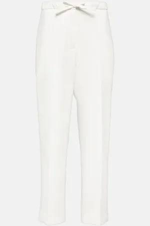 Jil Sander Cropped cotton straight pants