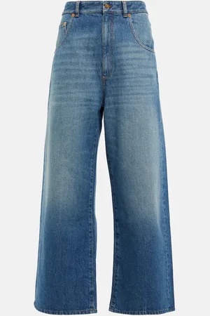 VALENTINO High-rise wide-leg jeans