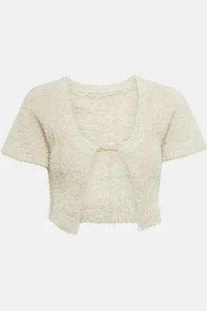 Jacquemus La Maille Neve logo cropped cardigan