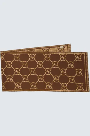 Gucci GG wool jacquard scarf