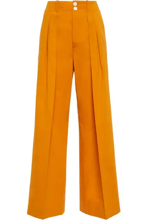 Plan C Cotton high-rise wide-leg pants
