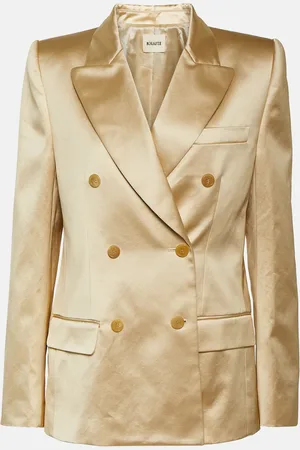 Khaite Nathan satin blazer