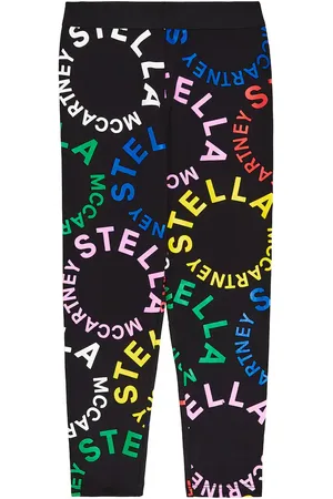 Stella McCartney Logo printed cotton-blend leggings