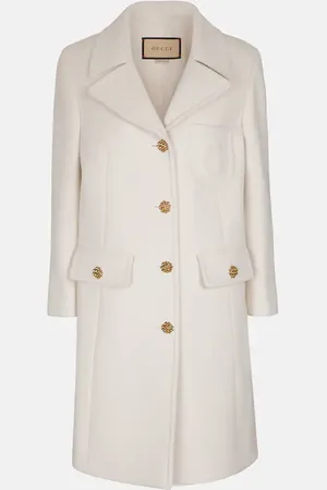 Gucci white wool coat best sale