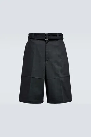 Jil Sander Wool gabardine belted shorts