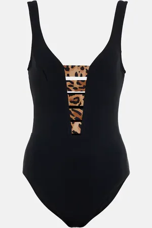 Karla Colletto Leopard-print strap-detail swimsuit