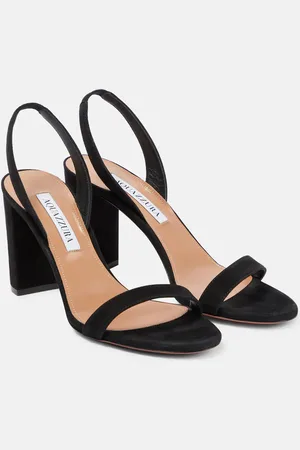 Aquazzura So Nude 85 suede sandals
