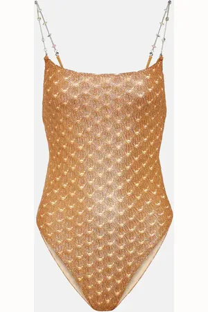 Missoni Embellished lamÃ© swimsuit