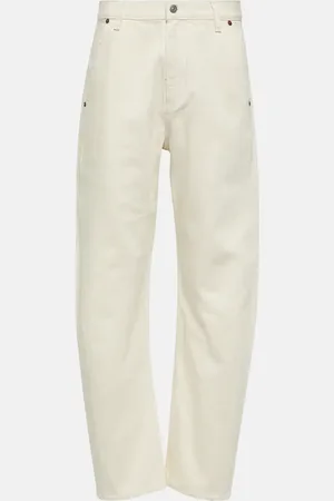 Victoria Beckham Logo barrel-leg jeans