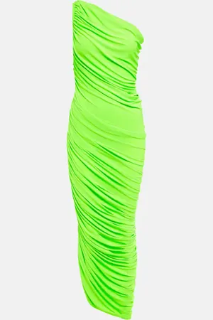 Norma Kamali Diana ruched midi dress