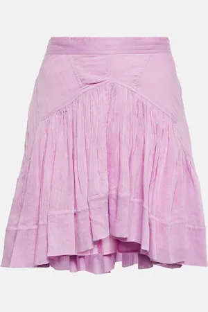 Isabel Marant Kadavu cotton and silk miniskirt