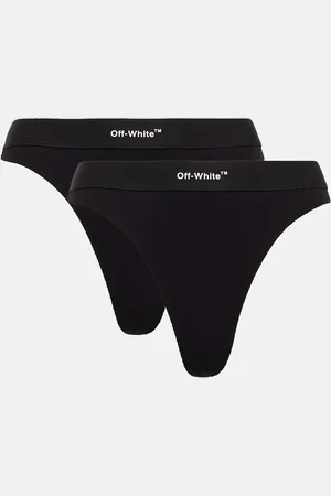 OFF-WHITE Set of 2 logo cotton thongs