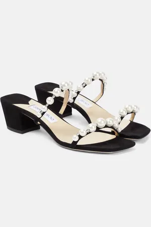 Jimmy Choo Amara 45 embellished suede sandals