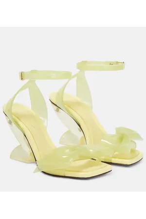 Yellow best sale wedge sandals