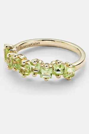 Suzanne Kalan Cierra 14kt gold ring with peridots