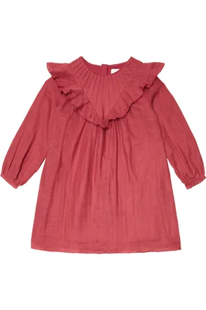 Chloé ChloÃ© Kids Ruffled piped cotton dress