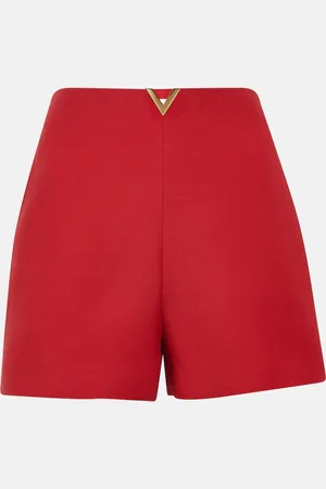 VALENTINO CrÃªpe Couture high-rise shorts