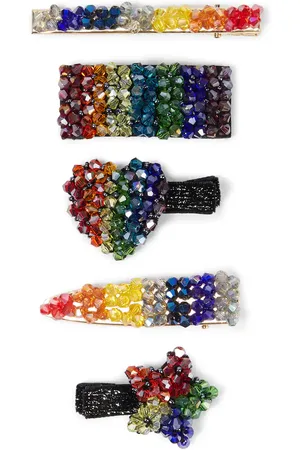 MONNALISA Set of 5 embellished hair clips