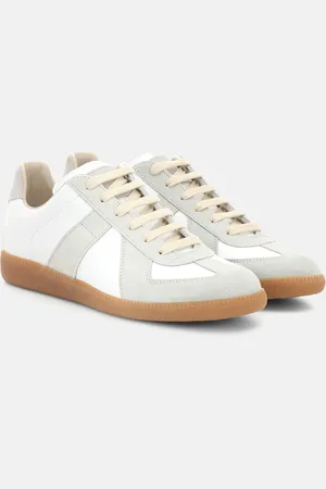 Maison Margiela Replica leather and suede sneakers