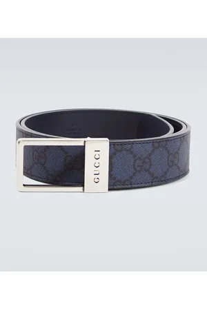 Canvas gucci sales belt men