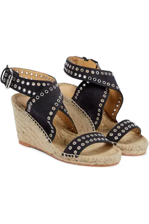 Isabel Marant Iriane wedge suede espadrille sandals
