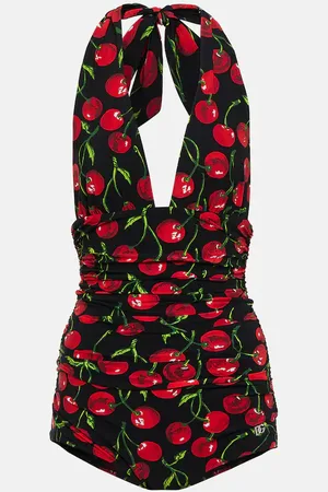 Dolce & Gabbana Cherry halterneck swimsuit