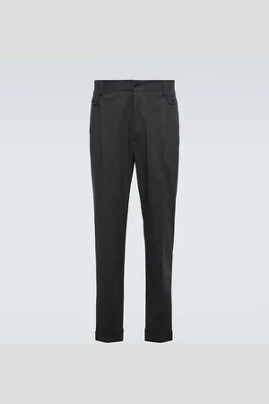 Dolce & Gabbana Mid-rise straight cotton pants