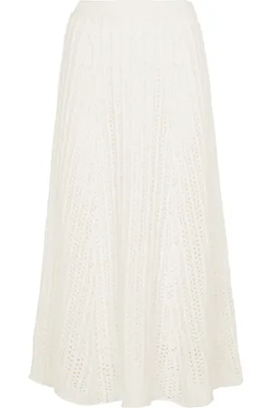 GABRIELA HEARST Pablo cable-knit cashmere midi skirt