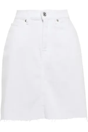 7 for all Mankind Keira high-rise denim miniskirt