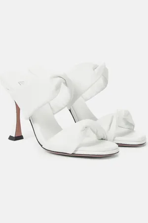 Aquazzura Twist 95 leather sandals