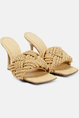 Bottega Veneta Padded raffia mules
