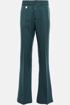 Maison Margiela Wide-leg wool-blend pants